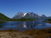 Vestpollen mit Higravtindan Massiv - Lofoten